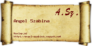 Angel Szabina névjegykártya